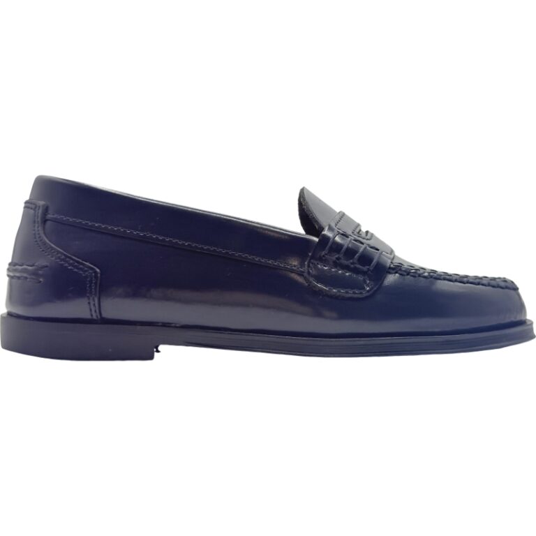 Mocasín Escotado Piel Brillante De Pablos modelo 5081F en color marino