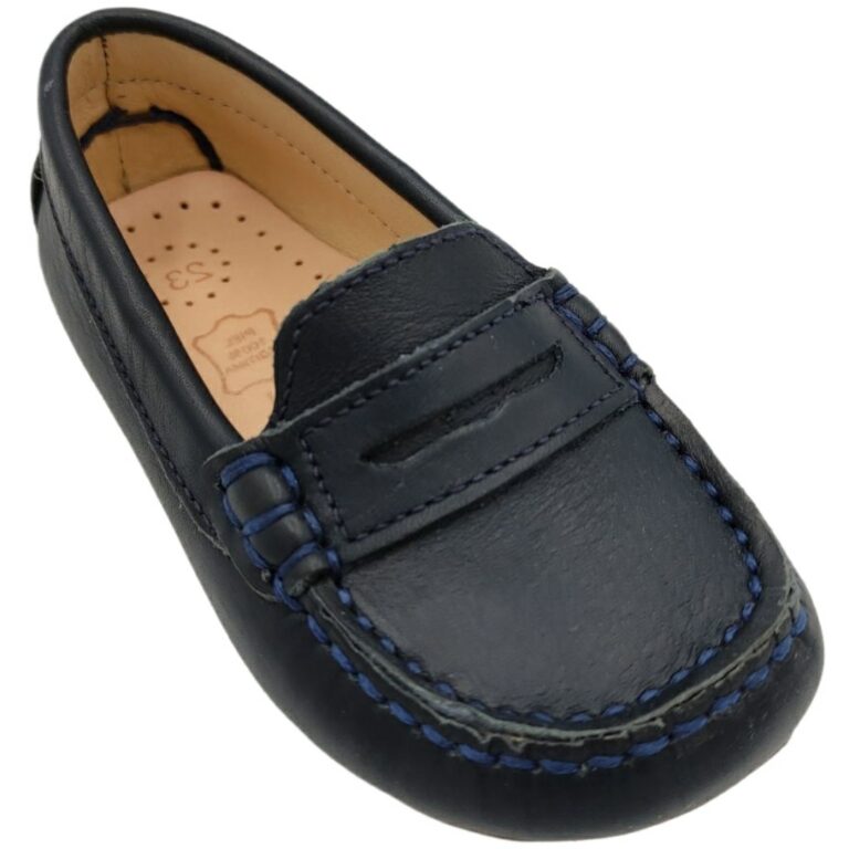 Mocasín Piel Blando Thousand modelo BIG en color marino