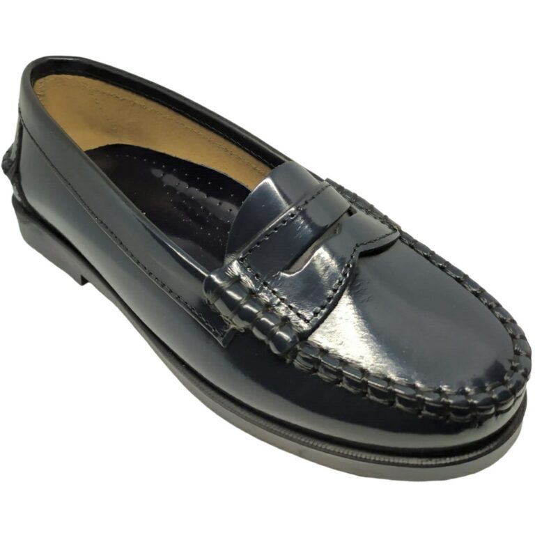 Mocasín de Piel modelo N4401 en color marino