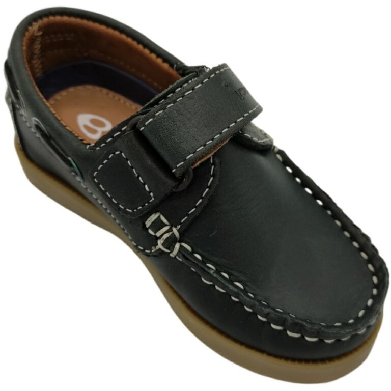 Náutico Velcro de Piel modelo 2931C14 en color marino