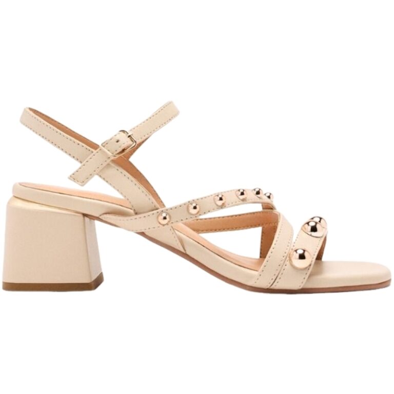 Sadalias Tacón Tachas Cruz GIOSEPPO modelo 75196 en color beige