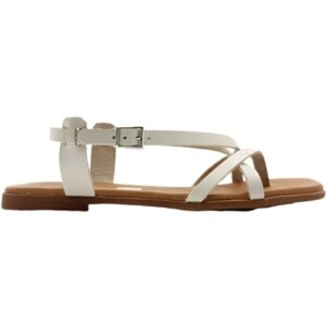 Sandalia Plana Piel Trenzada