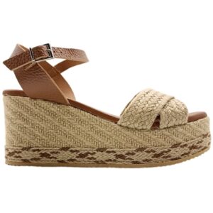 Sandalia con Cuña de Yute Trenzado para Mujer