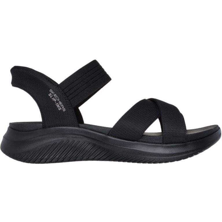Sandalias Slip-In Ultra Flex Skechers modelo 119975 en color negro