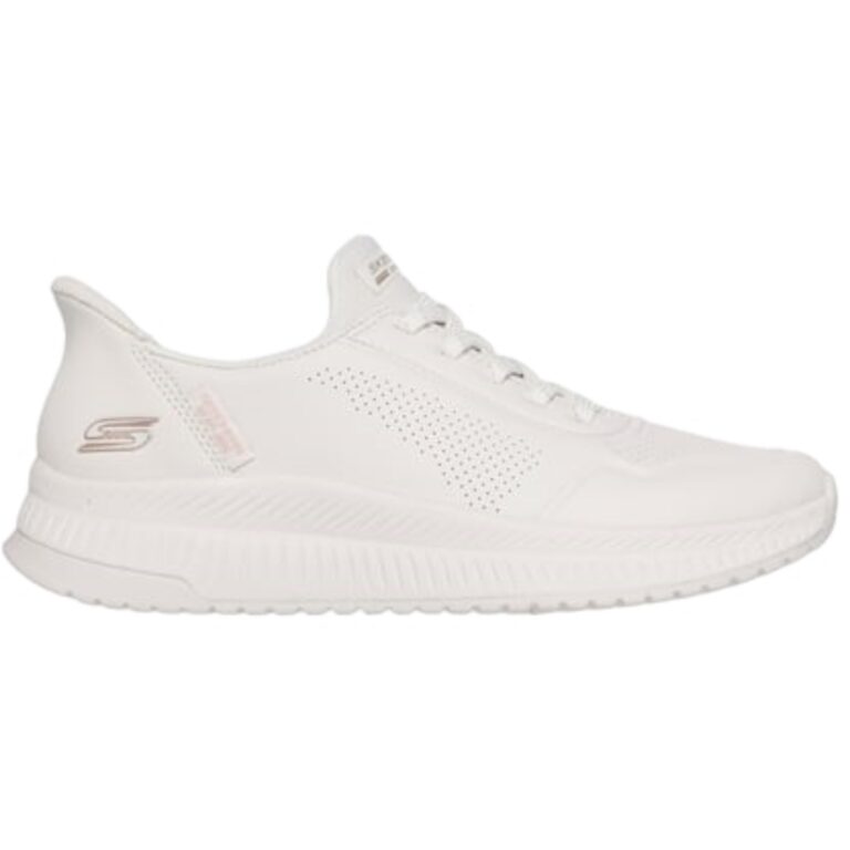 Zapatillas Mujer Slip-in Key Look Skechers modelo 117740 en color blanco