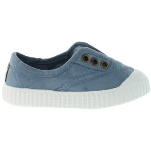 Zapatillas Victoria de Lona Elástico para niños modelo 106627 en color azul