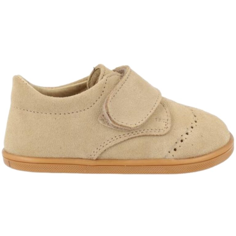 Zapatitos de Serraje picado Quito Blanditos modelo QUITO en color arena