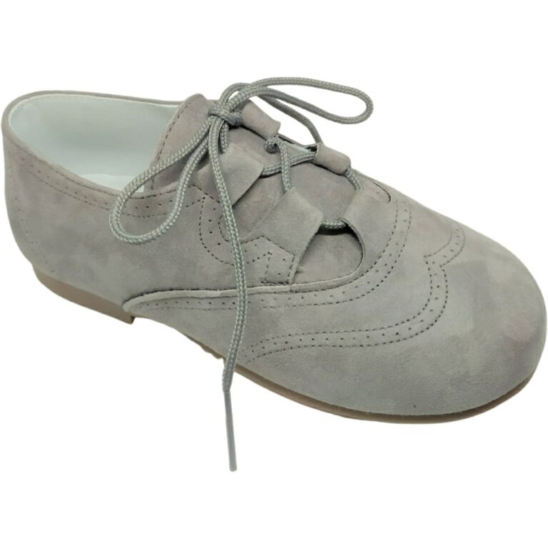 Zapato Inglés Ante modelo 11105 en color gris