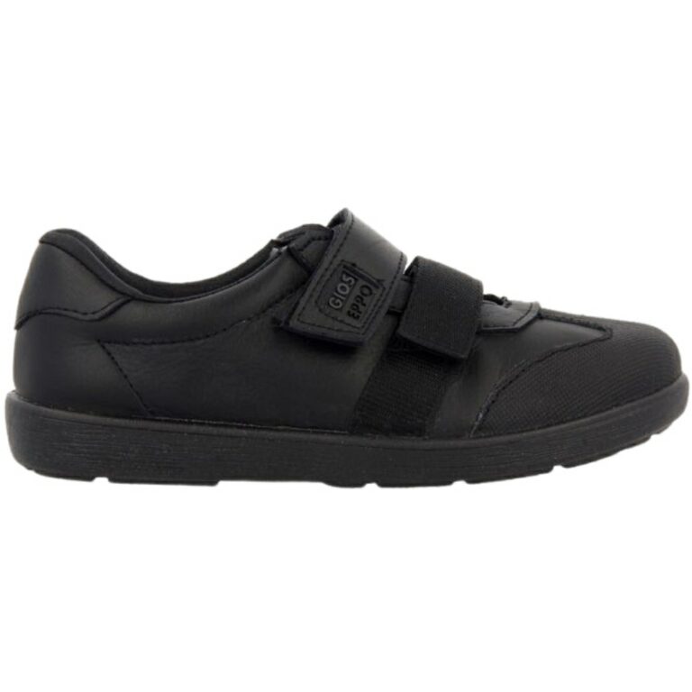 Zapatos Colegiales de Velcro Piel Sacha GIOSEPPO modelo 56155 en color negro