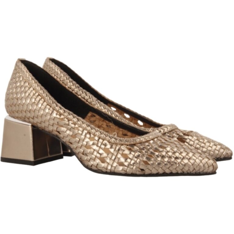 Zapatos de Salón con piel Trenzada GIOSEPPO modelo 73821 en color plomo