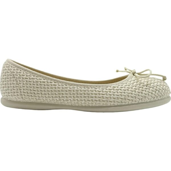 Bailarinas Ajustables Tejido Margot De Pablos modelo 97-38 en color hielo