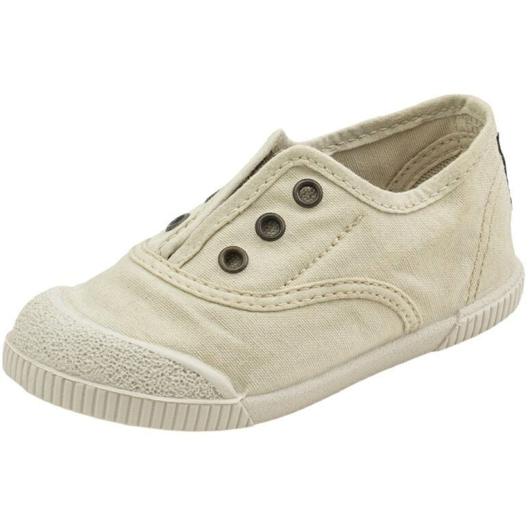 Bambas Elásticas Barefoot Lona Natural World modelo 4520 en color arena