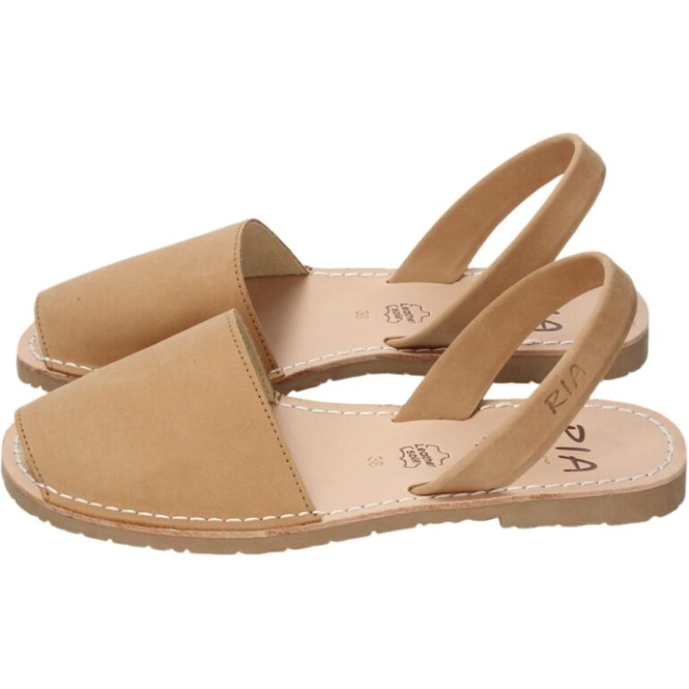 Menorquina Ibicenca de Piel Nobuck Ria Menorca modelo 20002 NOBUCK en color cuero