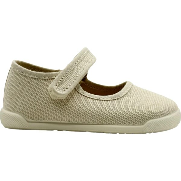Merceditas Barefoot de Algodón para niña De Pablos modelo 5007 en color crudo