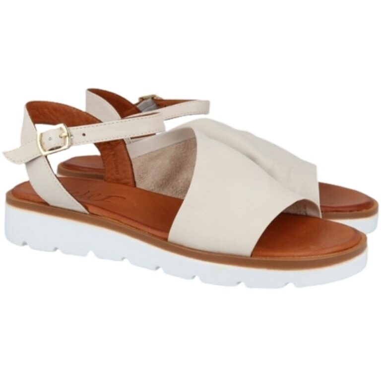 Sandalias Piel Roma Soft Walk & Fly modelo M-2 A5 en color beige