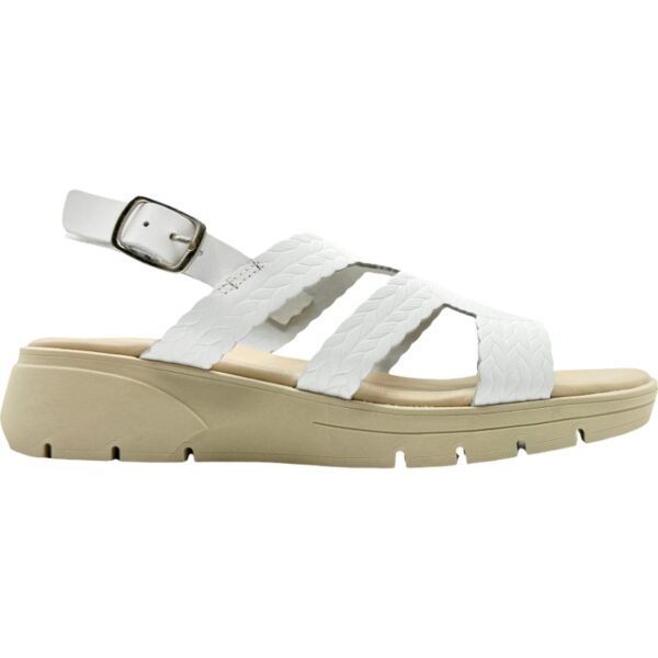 Sandalias Piel en bandas Sport Soft De Pablos modelo 1431 en color blanco