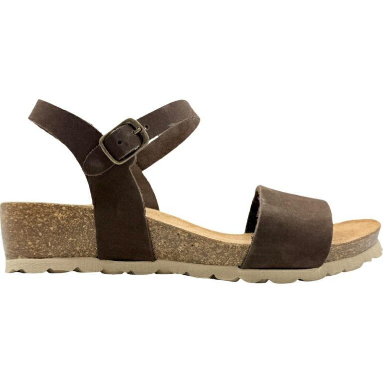 Sandalias tipo bio soft piel Clásica De Pablos modelo 2407 en color marron
