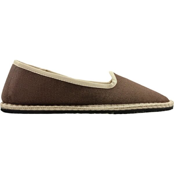 Venecianas Slippers textil verano De Pablos modelo 10 COTOLINO en color chocolate