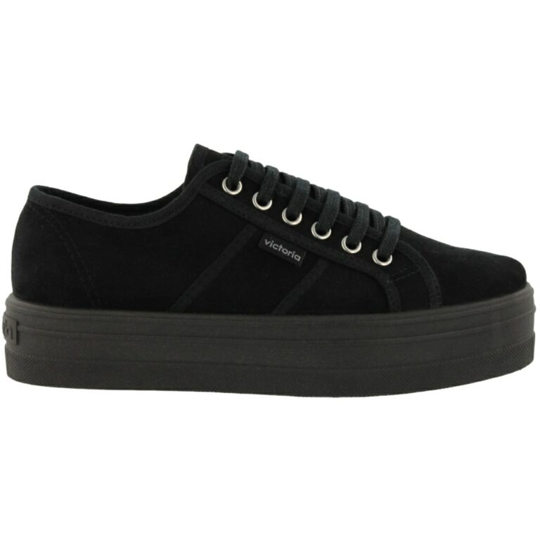 Zaaptillas con Plataforma de Antelina Victoria modelo 109205 en color negro