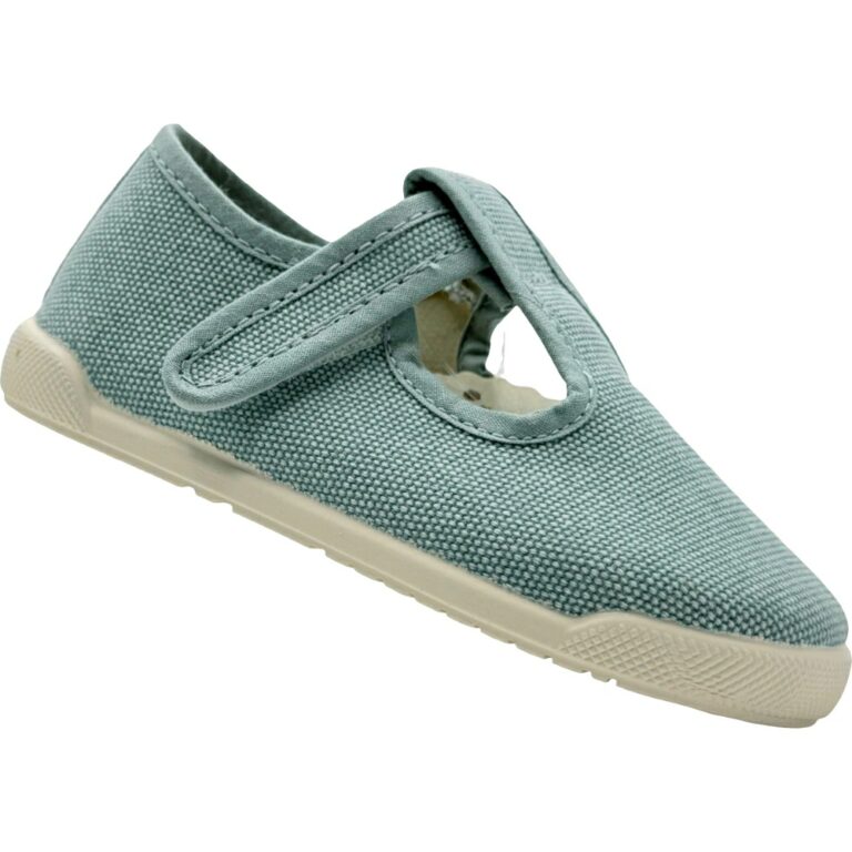 Zapatillas Pepitos de Algodón Barefoot De Pablos modelo 5008 en color aguamarina