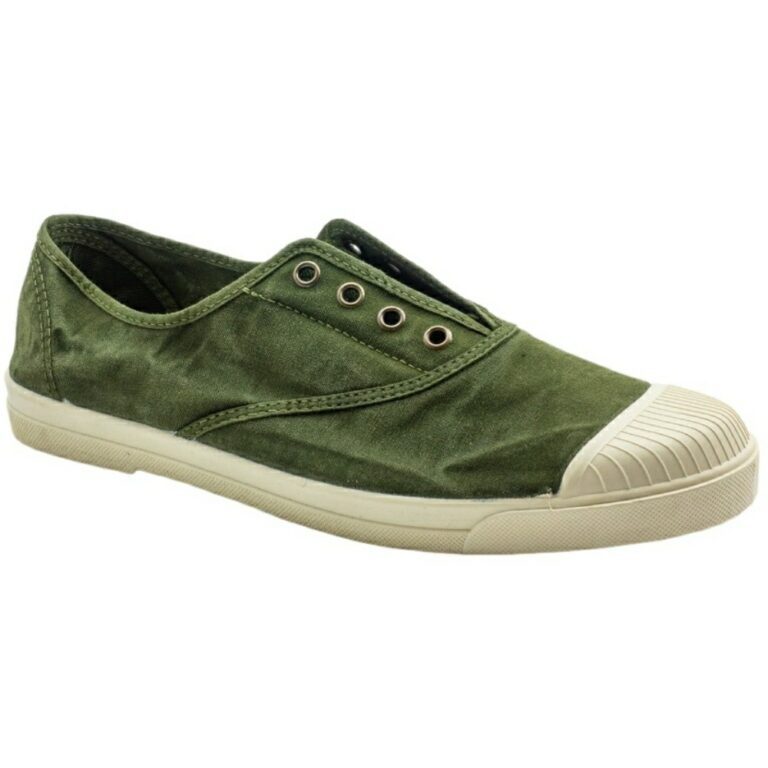 Bambas de Lona Lavada Horma Ancha Natural World modelo 3102E en color kaki