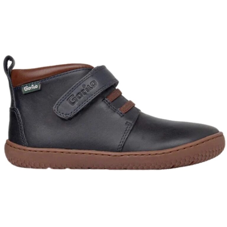 Botas Barefoot de Piel con velcro Gorila modelo 31105 en color marino