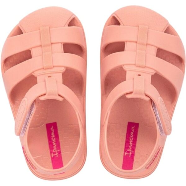 Cangrejeras Barefoot Baby Velcro Ipanema 83809 rosa Cangrejeras Barefoot Baby Velcro Ipanema modelo 83809 en color rosa