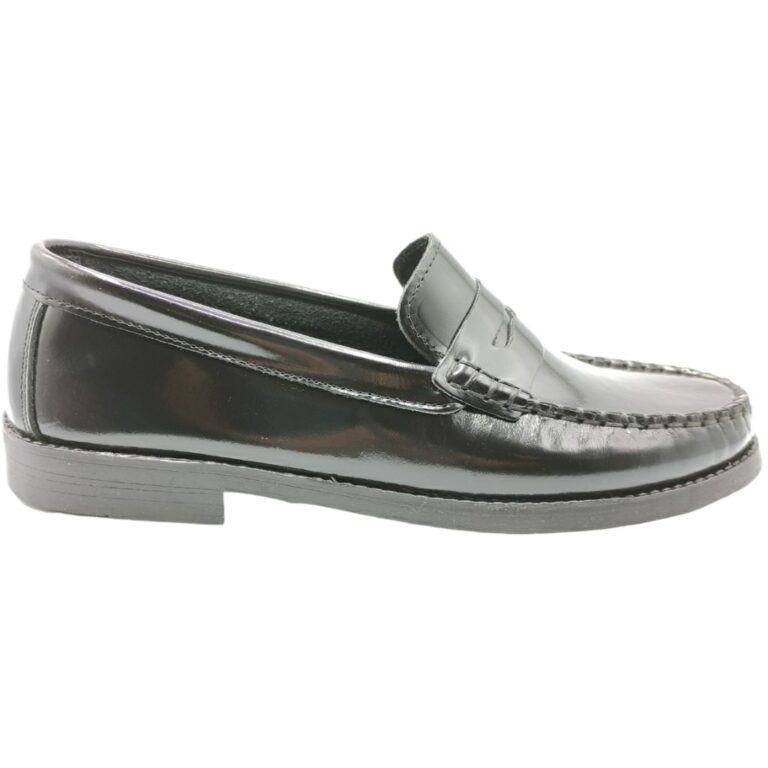 Mocasín Castellano de Piel Florentic modelo 961 en color negro