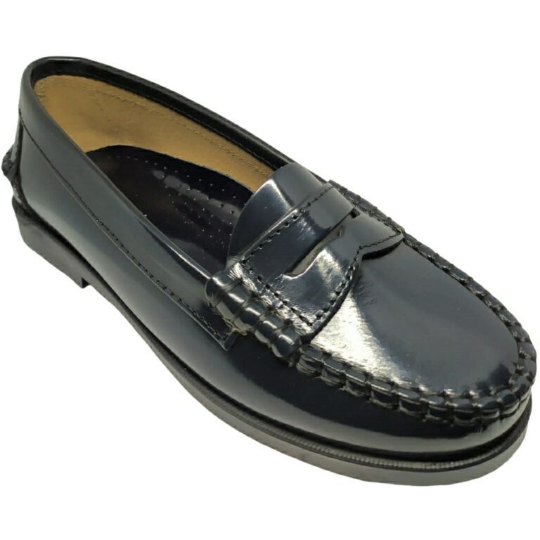 Mocasín de Piel modelo N4401 en color marino