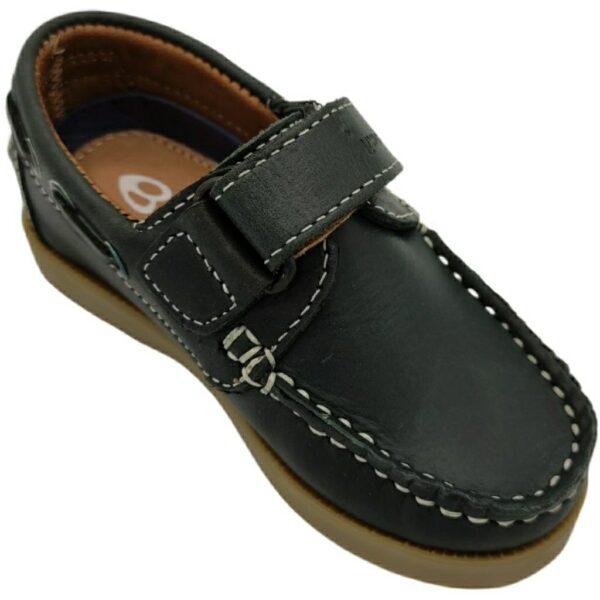 Náutico Velcro de Piel modelo 2931C14 en color marino