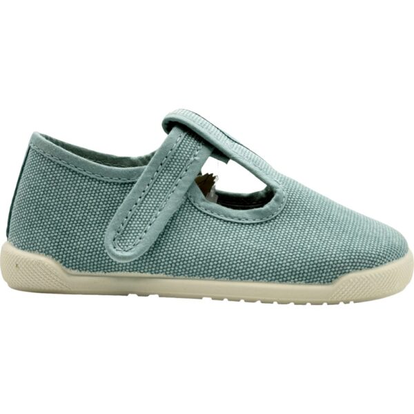 Zapatillas Pepitos de Algodón Barefoot De Pablos modelo 5008 en color aguamarina