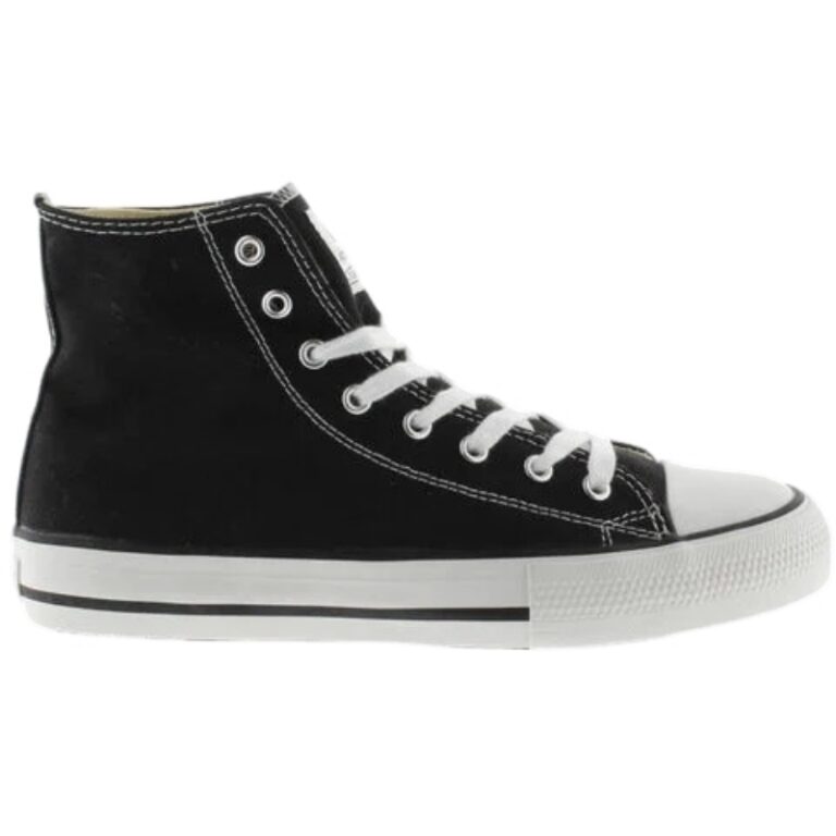 Botas de lona Tribu Canvas Victoria modelo 106500 en color negro
