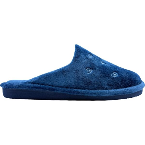 Zapatillas para casa Chinela de Felpa Corazones modelo IN0530 en color marino