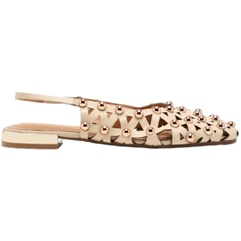 Bailarina Tachas Piel Destalonada Calamus GIOSEPPO modelo 75135 en color beige