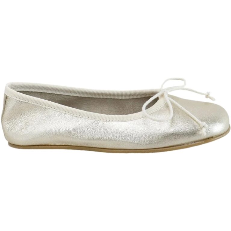 Bailarinas piel Barefoot metal Eli Papanatas modelo 52003AJ en color platino