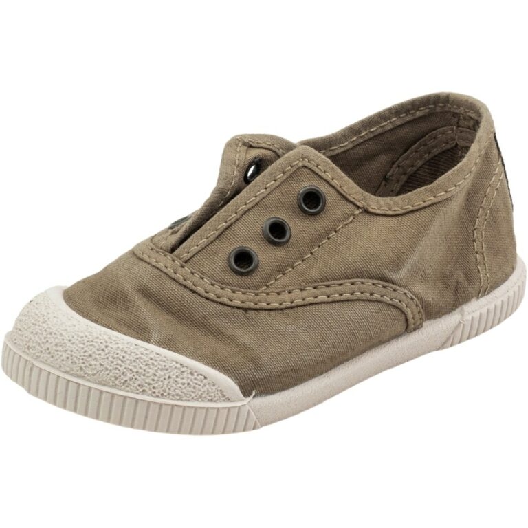 Bambas Elásticas Barefoot Lona Enz Natural World modelo 4520E en color arena