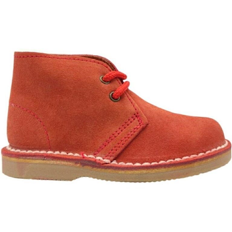 Botas Serraje Pisacacas Safari con Cordón modelo 2002 en color rojo
