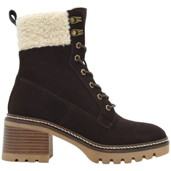 Botas con tacón y forro para mujer Nyrex modelo 541K566 en color marron