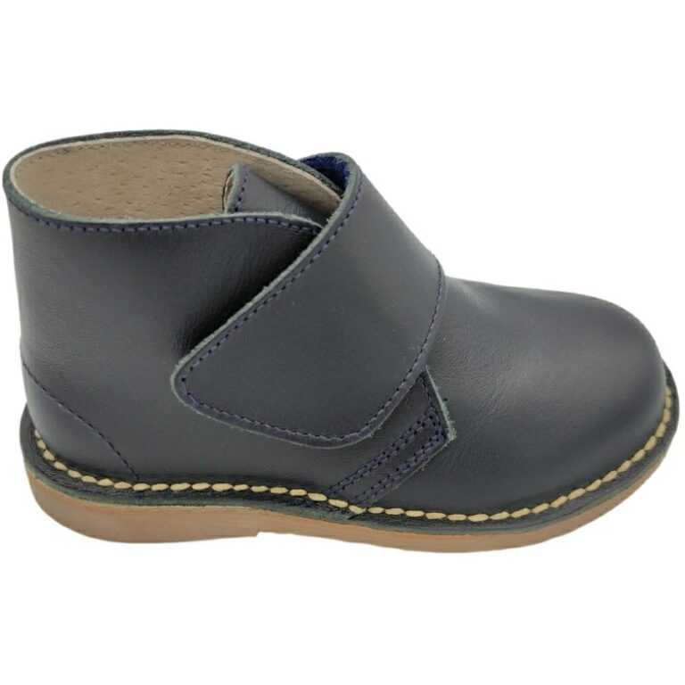 Botas de Piel con Velcro modelo 2006* en color marino