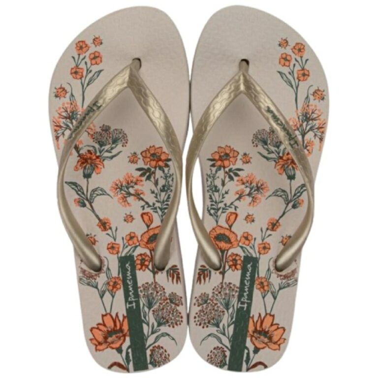 Chanclas Day Flores Oasis Ipanema modelo 26571 en color beige