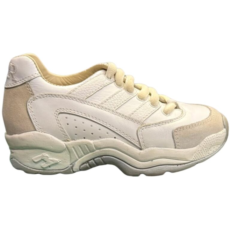 Deportivas Ortopédicas Piel Combinada Mendivil modelo 31925 en color blanco