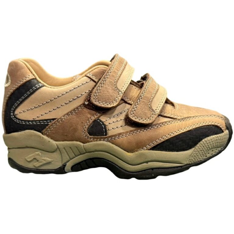 Deportivas Ortopédicas Velcro Combinadas Mendivil modelo 31072 en color beige