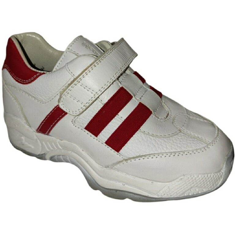Deportivo Ortopédico con Velcro Bandas rojas Mend modelo 31174 en color blanco