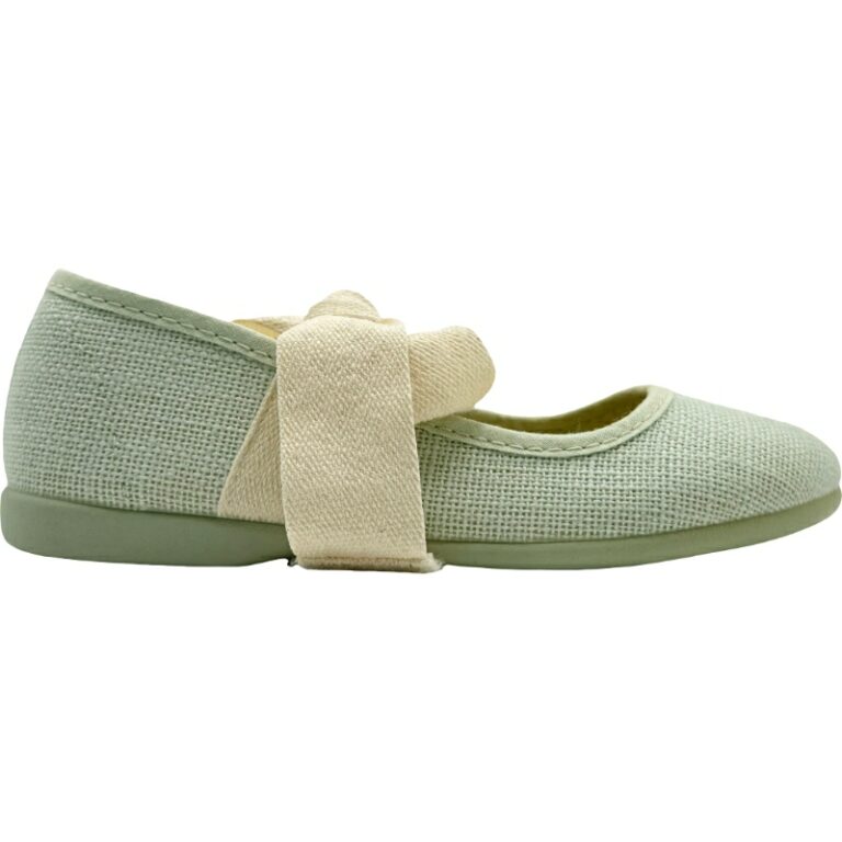 Merceditas de niña de Lino con Lazo De Pablos modelo 1174-09 en color verde