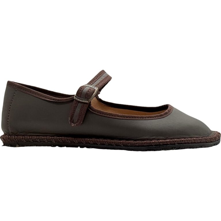 Merceditas de piel con hebilla/easy-on modelo 11 PIEL en color marron
