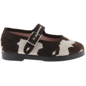Merceditas terciopelo Animal Print Mujer Victoria