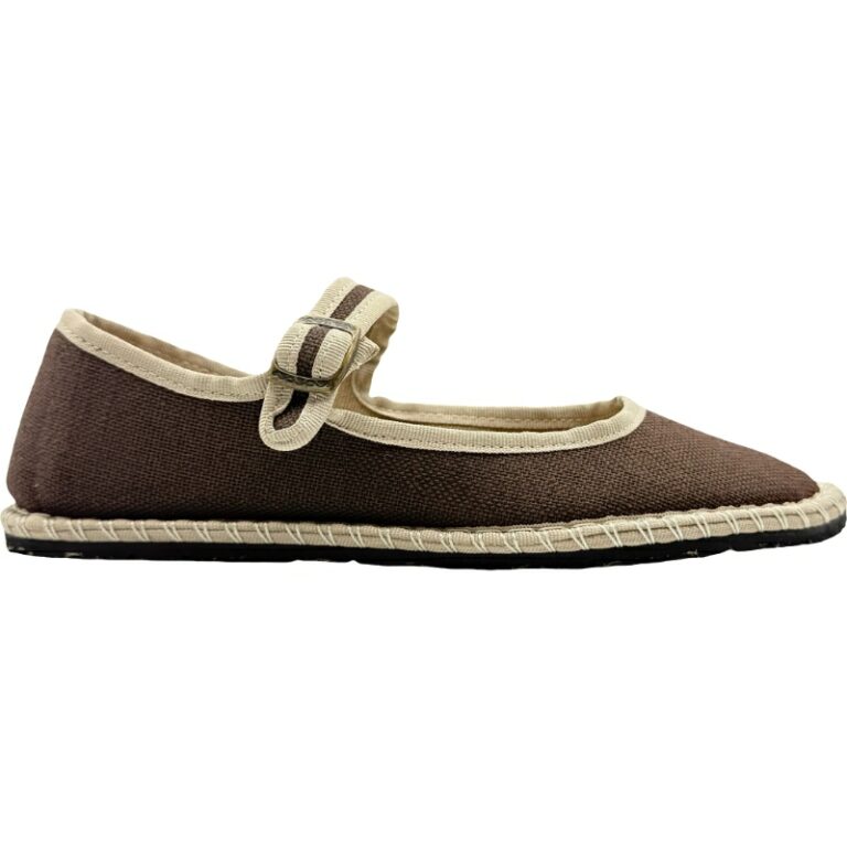 Merceditas textil verano Easy-On De pablos modelo 11 COTOLINO en color chocolate