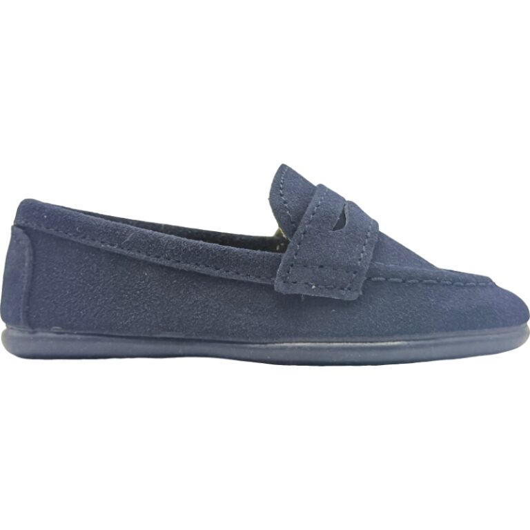 Mocasín Blandito para niño serraje De Pablos modelo 92/S en color marino
