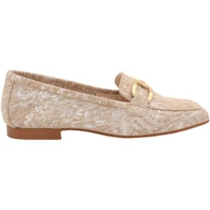 Mocasines de Piel Steffy Estampado Cadena