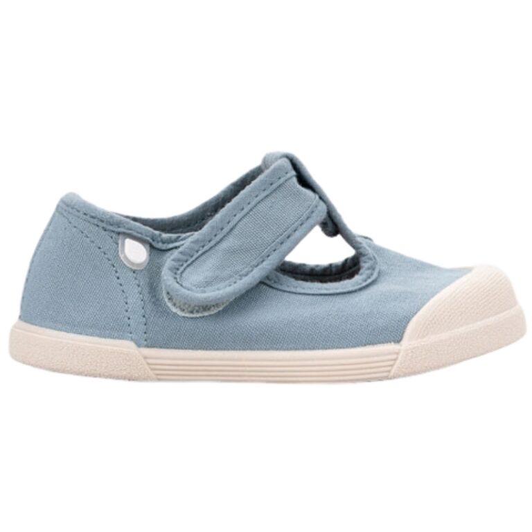 Sandalias Barefoot Pepito Lona Velcro IGOR modelo S10332 en color azul